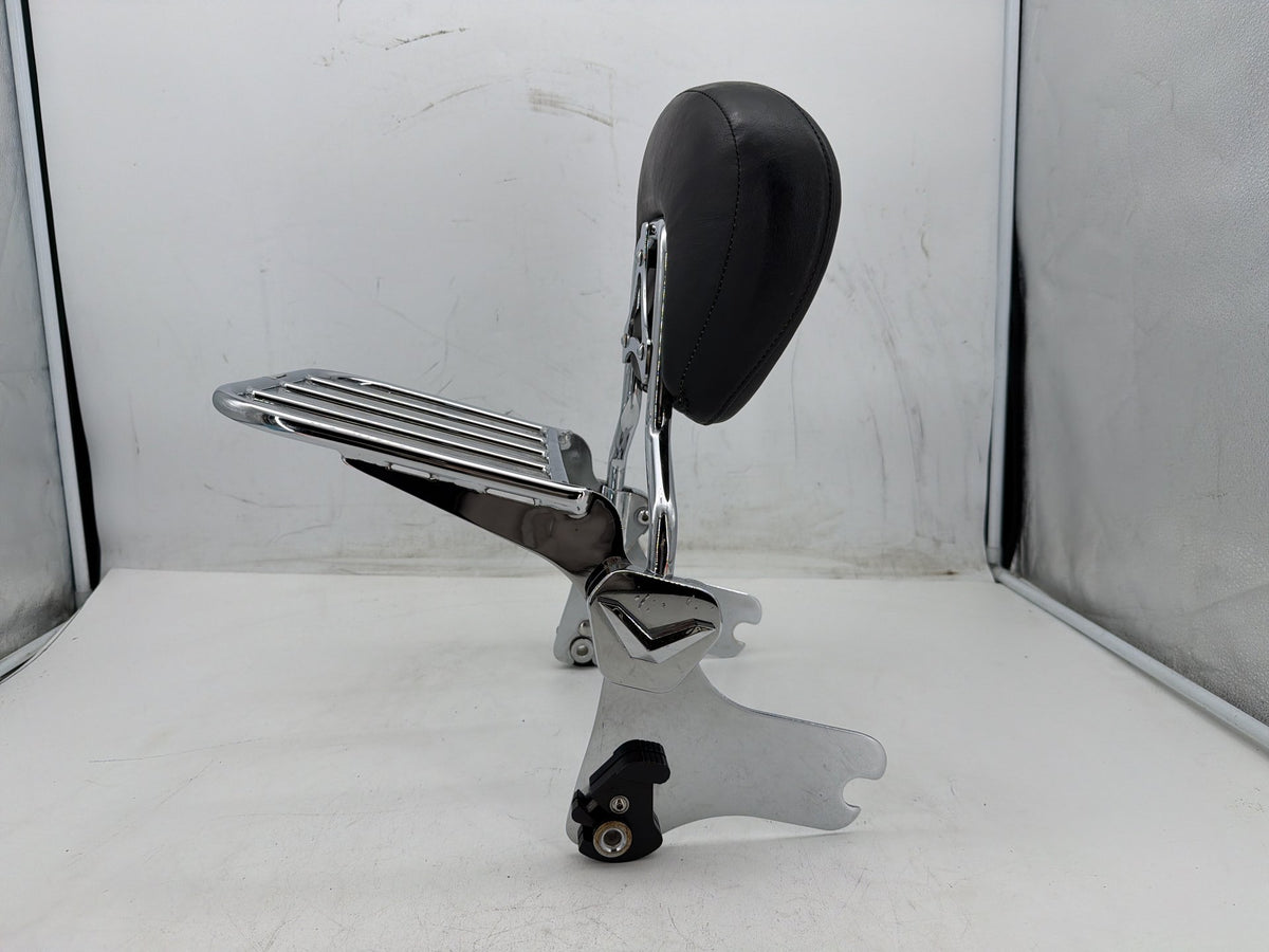 02 Harley Electra Glide Touring FLHT OEM Rear Sissy Bar w/ Backrest Cushion Pad