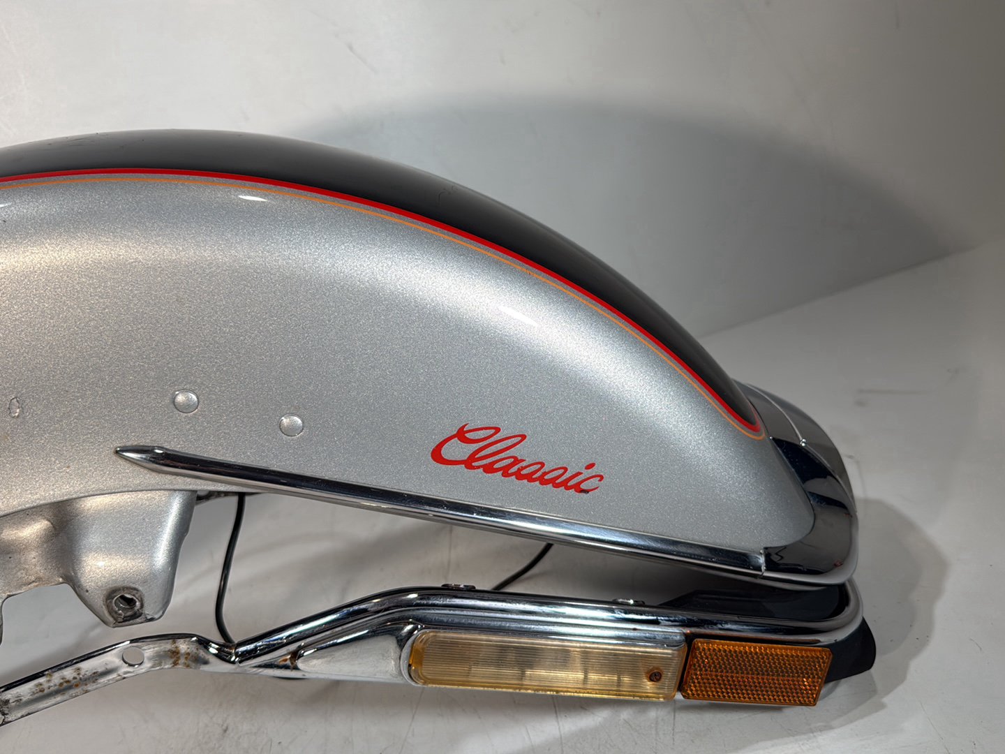 1984 - 1998 Harley-Davidson Touring Electra Glide Classic Front Wheel Fender Shell Panel w/ Bumper Rail Cushion Front