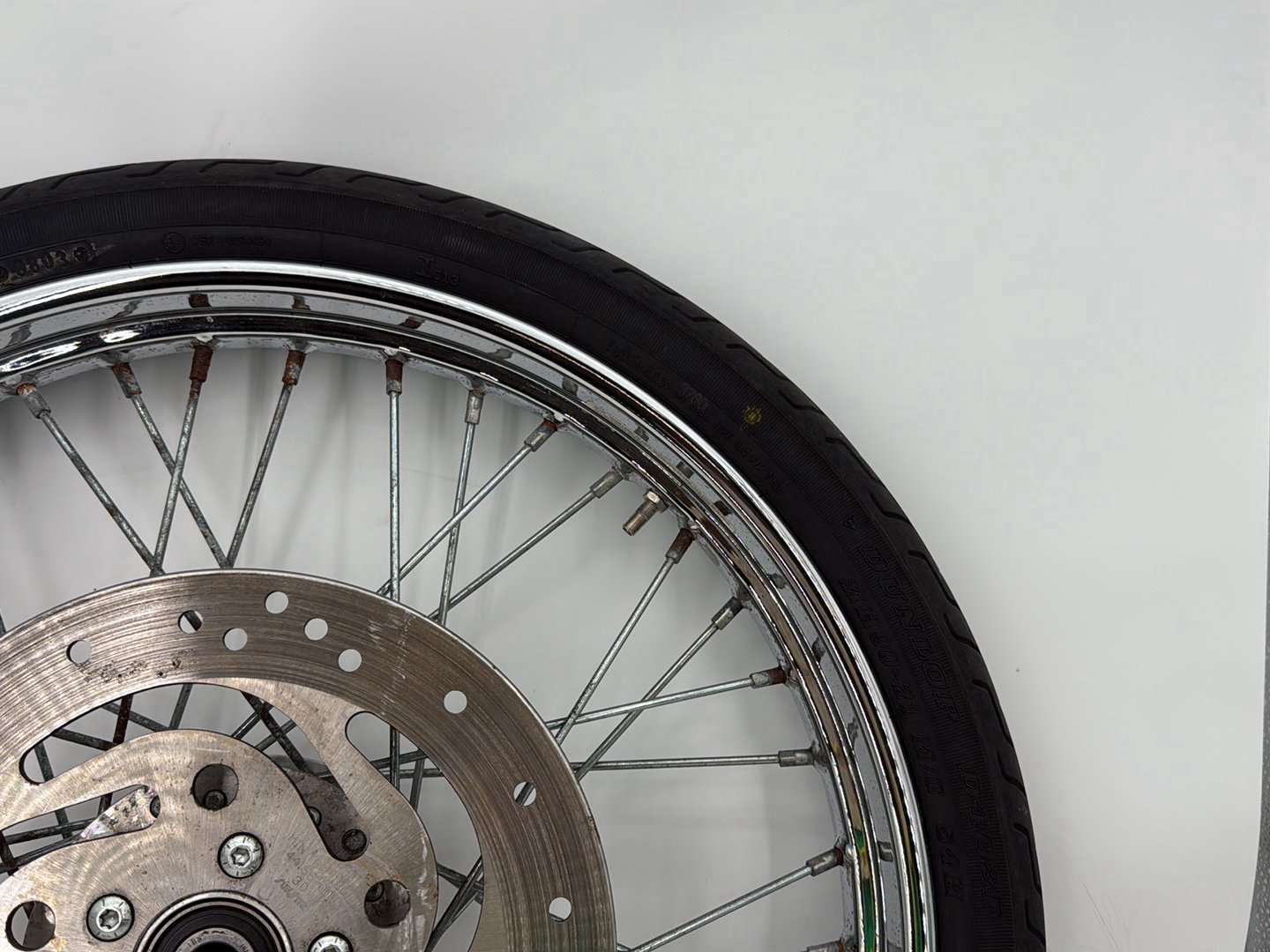 2003 Harley Sportster XL1200C 1200 Custom Anniversary OEM Front Wheel Rim Tire Spoked