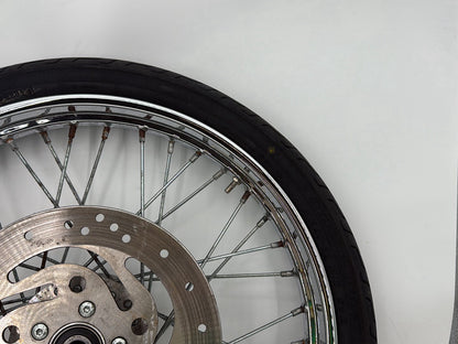 2003 Harley Sportster XL1200C 1200 Custom Anniversary OEM Front Wheel Rim Tire Spoked