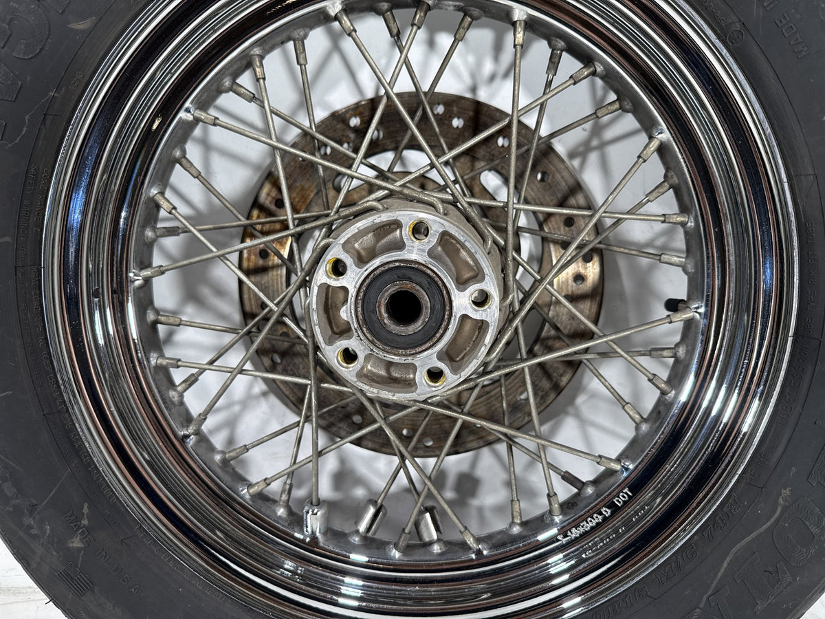 2001 Harley Heritage Softail Classic OEM Rear Wheel Rim Tire Spoked MT90B16 16"
