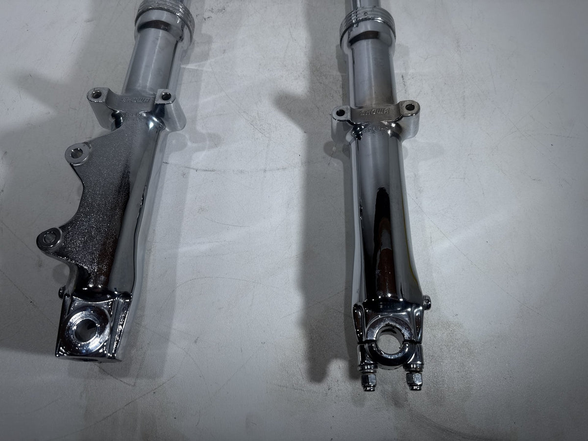1994 Harley Softail Custom OEM Front Triple Tree Set & LH RH Fork Legs Sliders
