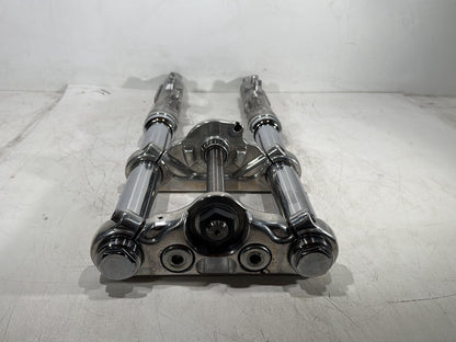 2015 Harley Dyna Low Rider FXDL OEM Front Triple Tree Set & LH RH Fork Legs Sliders