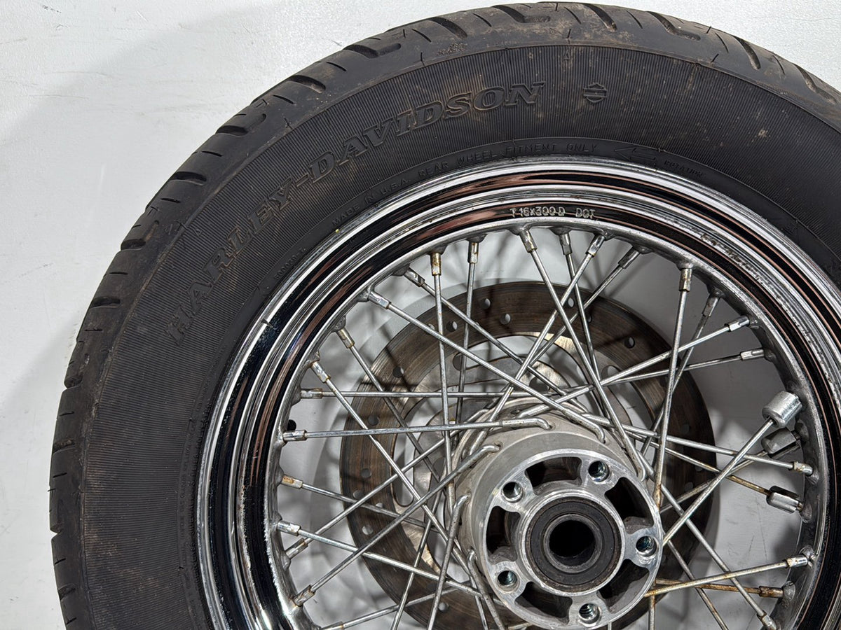 2011 Harley Heritage Softail Classic OEM Front Rear Wheel Rim Tire Spoked 16"
