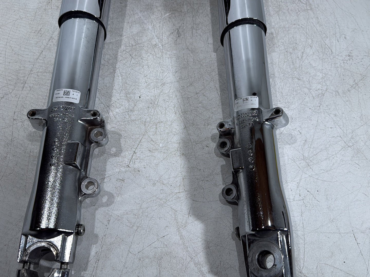 2013 Harley Electra Glide Touring CVO Screamin Eagle OEM Front Triple Tree Set & LH RH Fork Legs Sliders