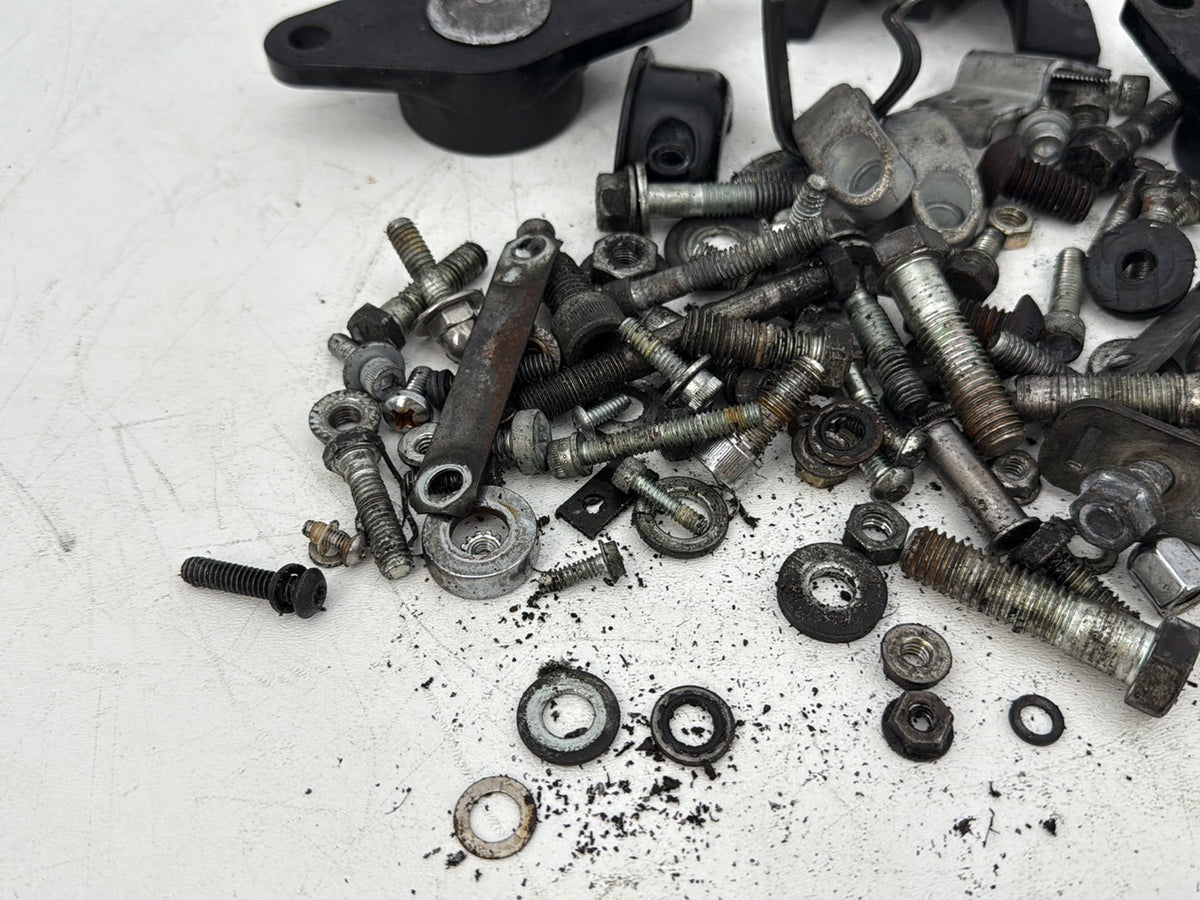 1999 - 2006 Harley-Davidson Touring Road King Police Hardware Bolts Nuts & Brackets w/ Left Right Swingarm Rear Fork Brackets