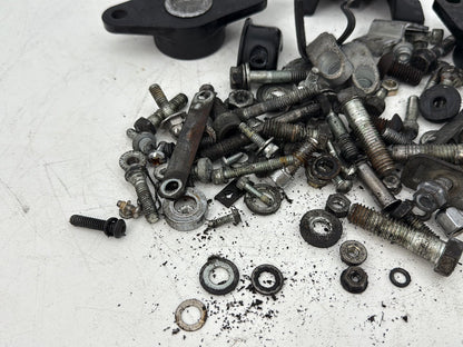 1999 - 2006 Harley-Davidson Touring Road King Police Hardware Bolts Nuts & Brackets w/ Left Right Swingarm Rear Fork Brackets