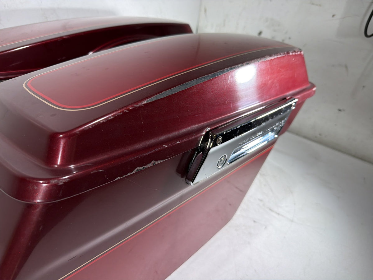 2008 Harley Electra Glide Touring Ultra OEM Left Right Saddlebags Luggage NOKey