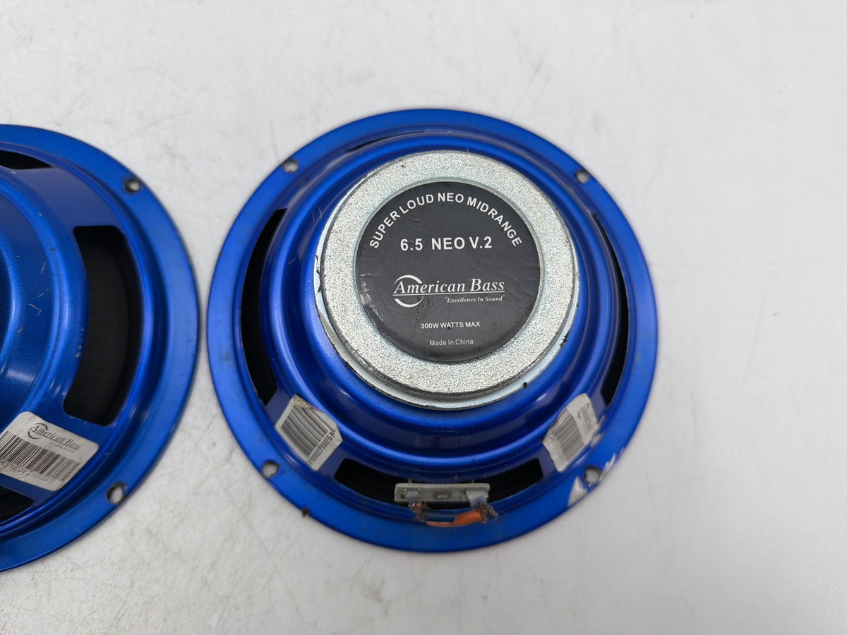2002 Harley Electra Touring Left Right Sound Audio Speakers American Bass 6.5”