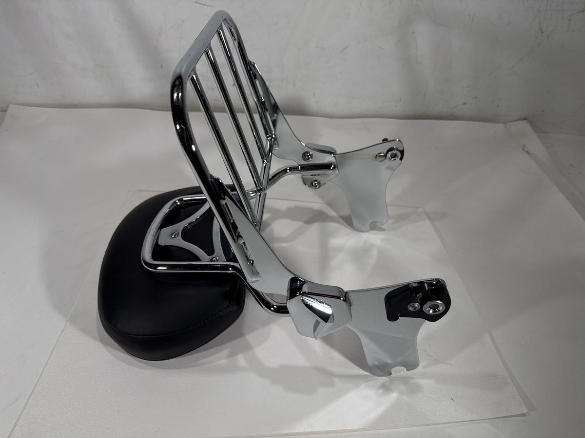2004 Harley Road King Touring Classic OEM Rear Sissy Bar w/ Backrest Cushion Pad