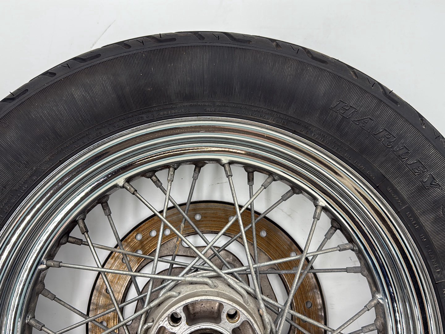 2000 Harley Softail FLSTC Heritage Classic OEM Rear Wheel Rim Tire Spoked