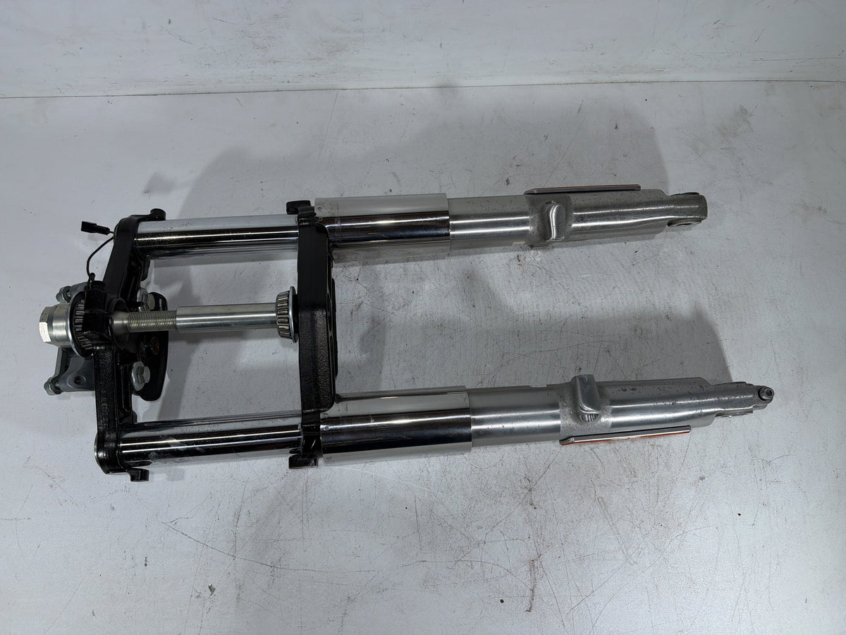 15 Harley Electra Glide Touring Front Triple Tree Set & LH RH Fork Legs Sliders