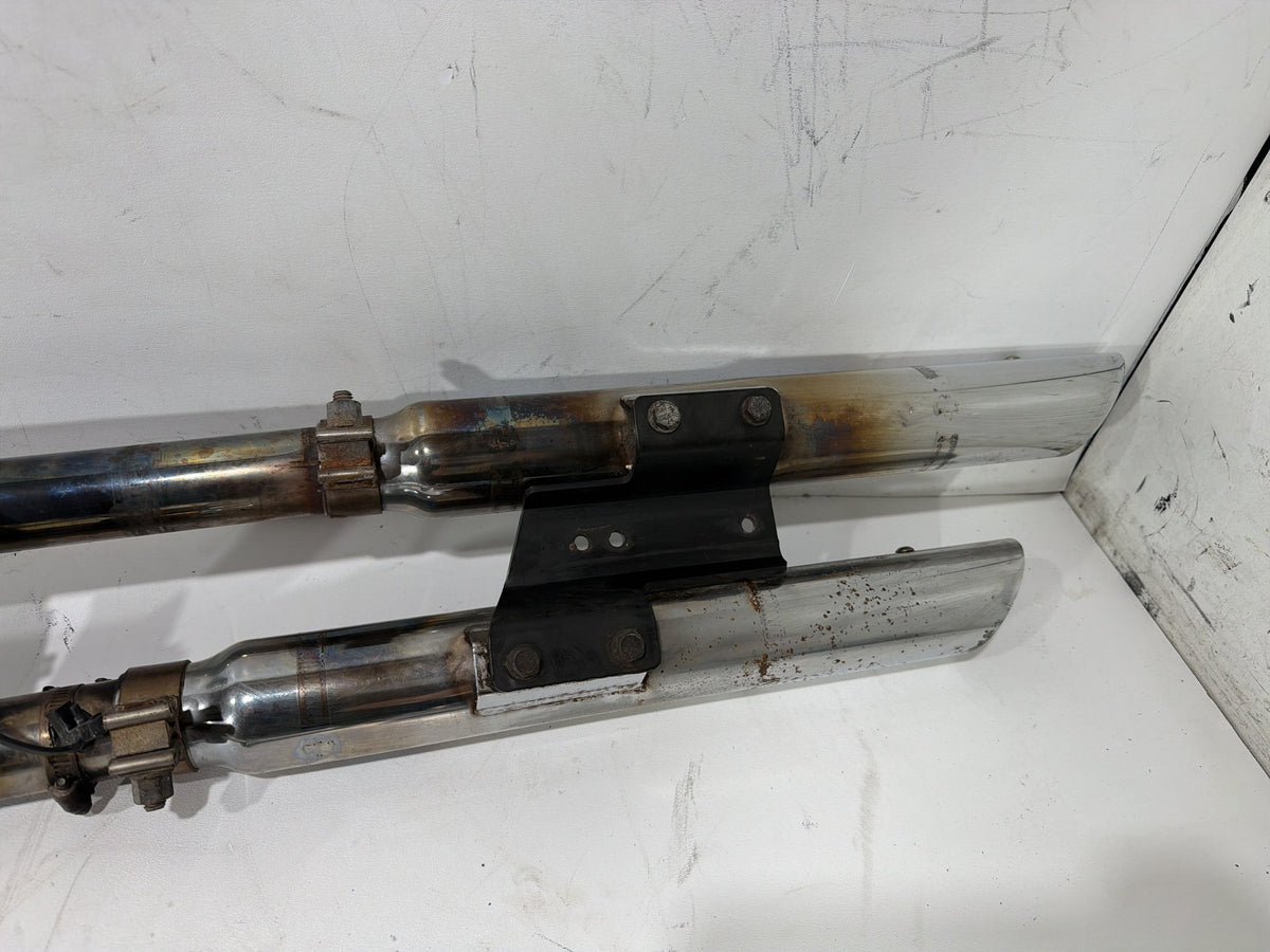 2014 Harley Softail Slim FLS OEM Exhaust Header Pipes Muffler