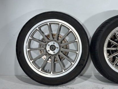 2004 Harley Dyna Super Glide FXDI OEM Front & Rear Wheel Rim Tire