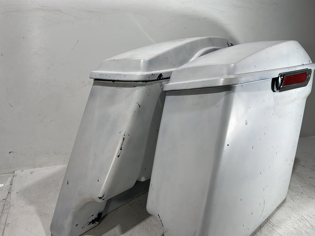 1996 Harley Road King Touring Police FLHPI OEM Left Right Saddlebags Luggage NOKey