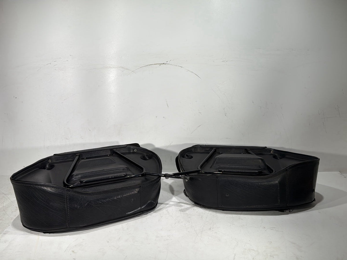 1997 Harley Softail Fat Boy FLSTF OEM Rear Left Right Saddlebags Luggage Leather