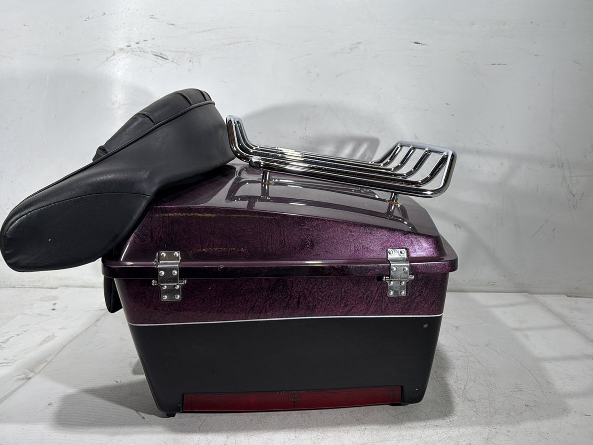 1990 Harley Electra Glide Touring Sport OEM Pass Backrest Tour Pak Luggage NOKey