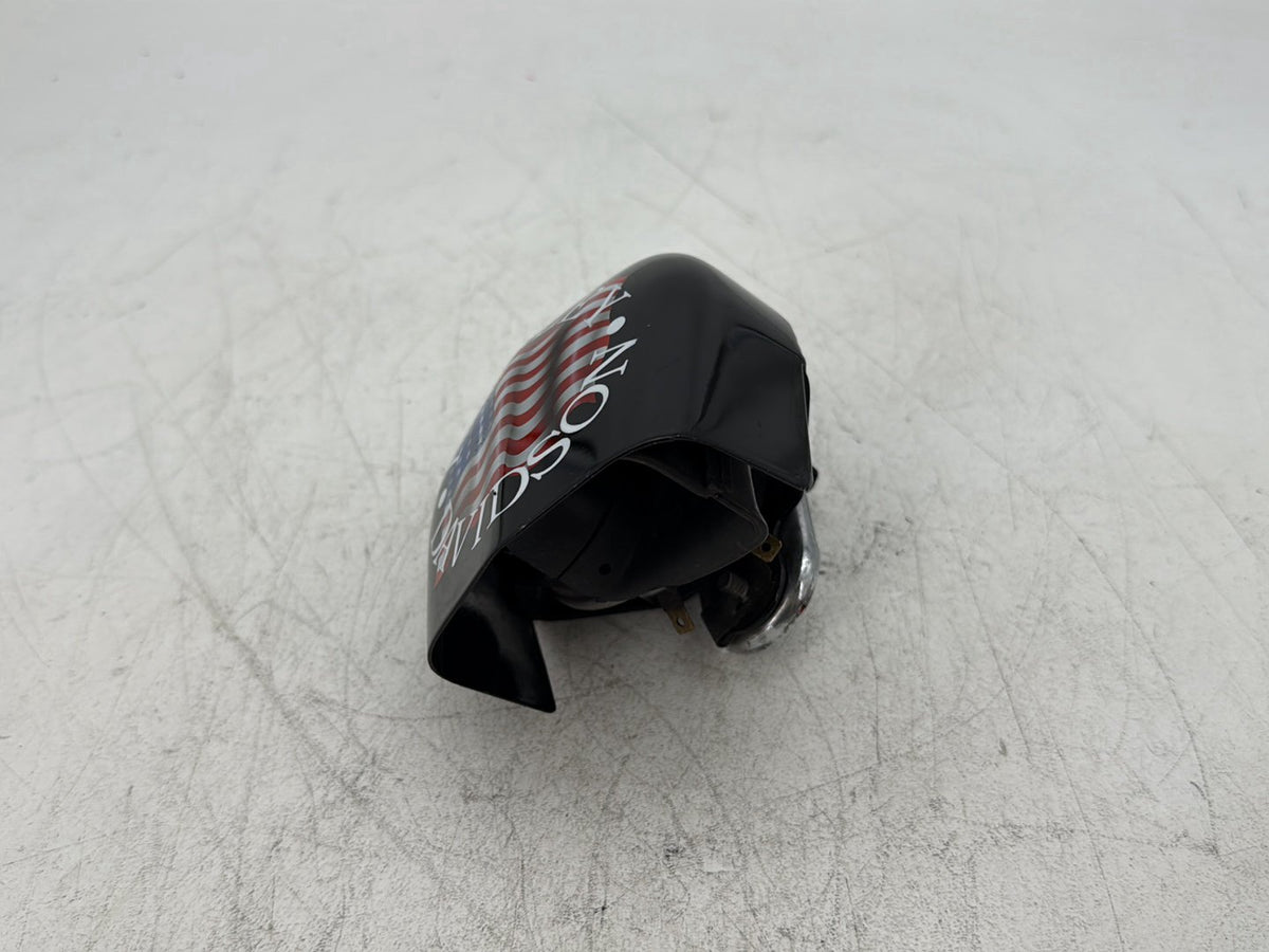 1998 Harley Softail Custom FXSTC OEM Horn Signal Klaxon Cover USA Flag 69012-93A