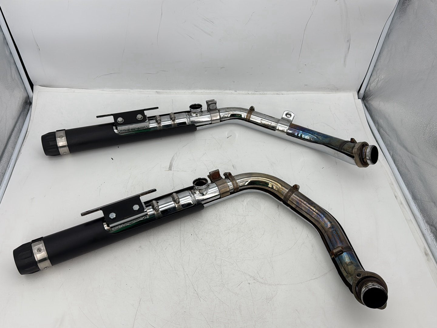 2006 Harley Sportster XL883C 883 Custom OEM Exhaust Header Pipes Muffler