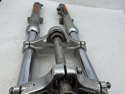 2009 Harley Sportster 883 Low XL883L OEM Front Triple Tree Set & LH RH Fork Legs Sliders