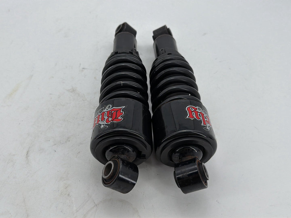 2008 Harley Dyna Fat Bob FXDF Rear Left Right Shock Absorbers BURLY 12"