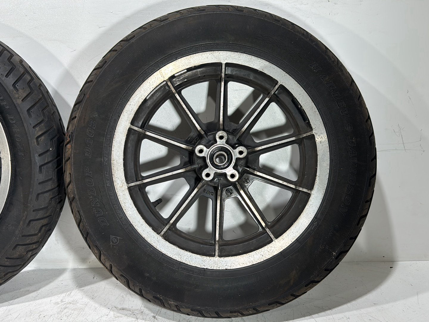 1997 Harley Road King Touring Police Front & Rear Wheel Rim Tire 43402-87A 16"