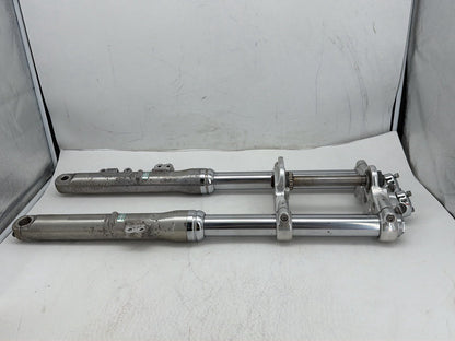 2009 Harley Dyna Street Bob FXDB OEM Front Triple Tree Set & LH RH Fork Legs Sliders