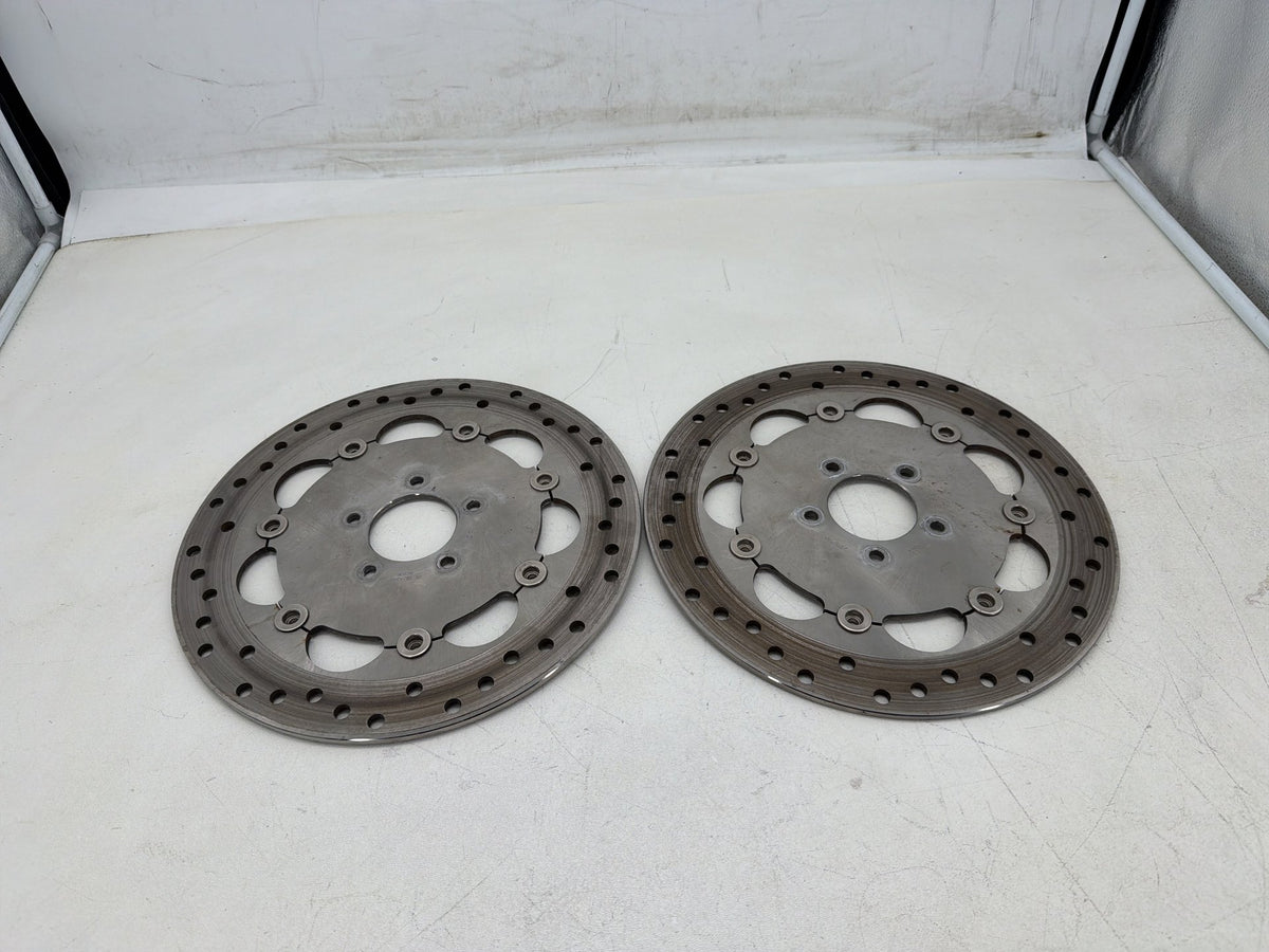 2016 Harley Dyna Fat Bob FXDF 103 OEM Front Brake Rotors Disc Pair