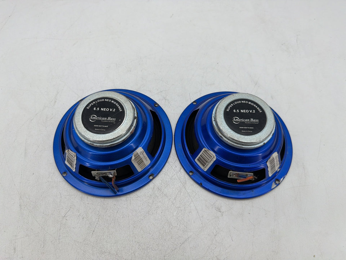 2002 Harley Electra Touring Left Right Sound Audio Speakers American Bass 6.5”
