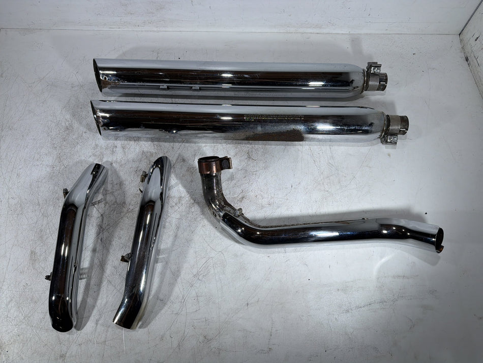 2006 Harley Electra Glide Touring OEM Exhaust 1 Header Mufflers Silencer Slip On