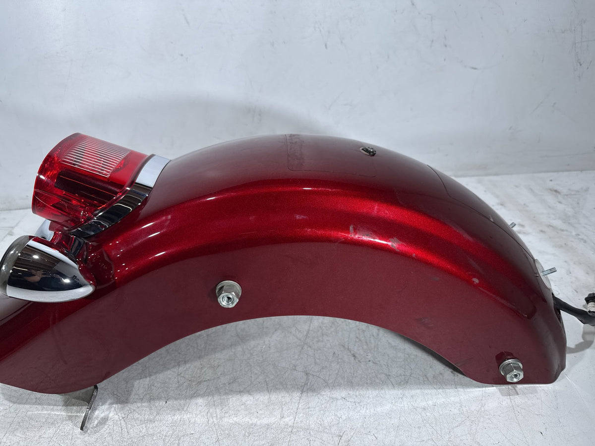 2009 Harley Electra Glide Touring CVO Eagle Rear Wheel Fender & Turn Signals Bar