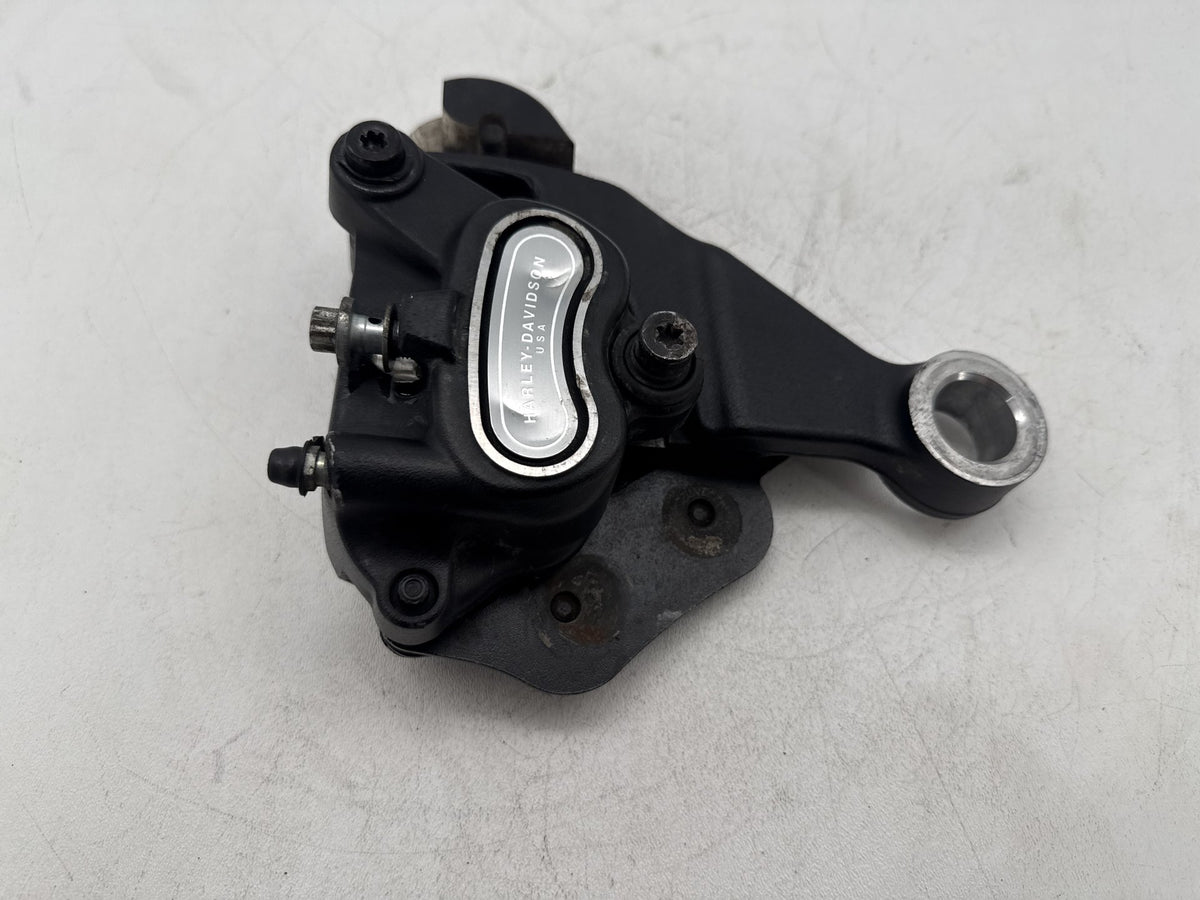 2014 Harley Softail Slim FLS OEM Rear Back Brake Caliper w/ Bracket 40908-08