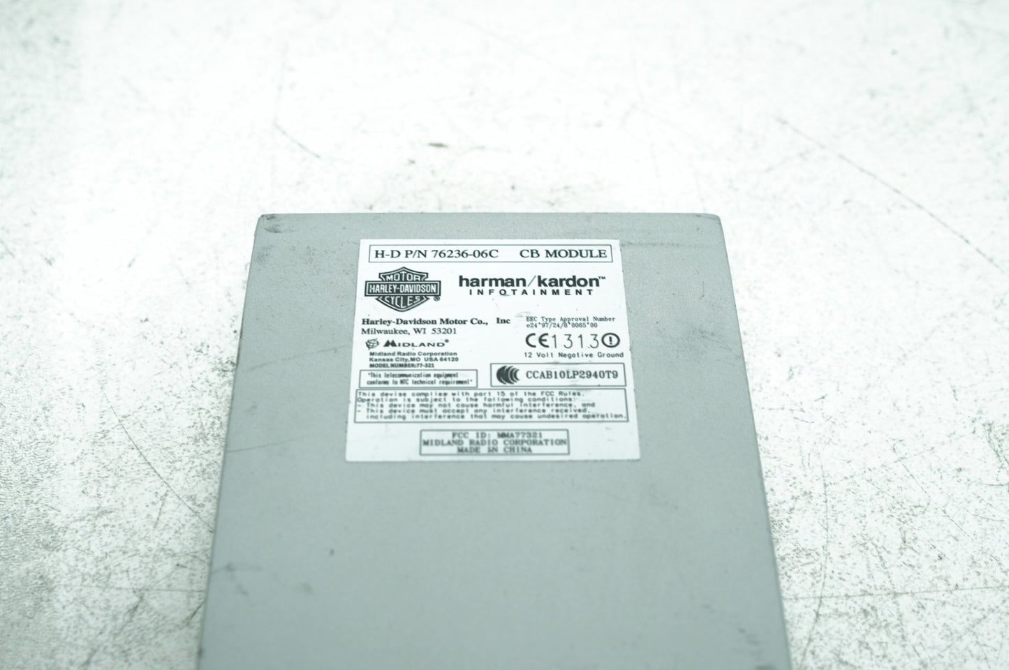 2008 - 2016 Harley-Davidson Touring Electra Glide Ultra XM Harman Kardon Radio Module 76236-06C