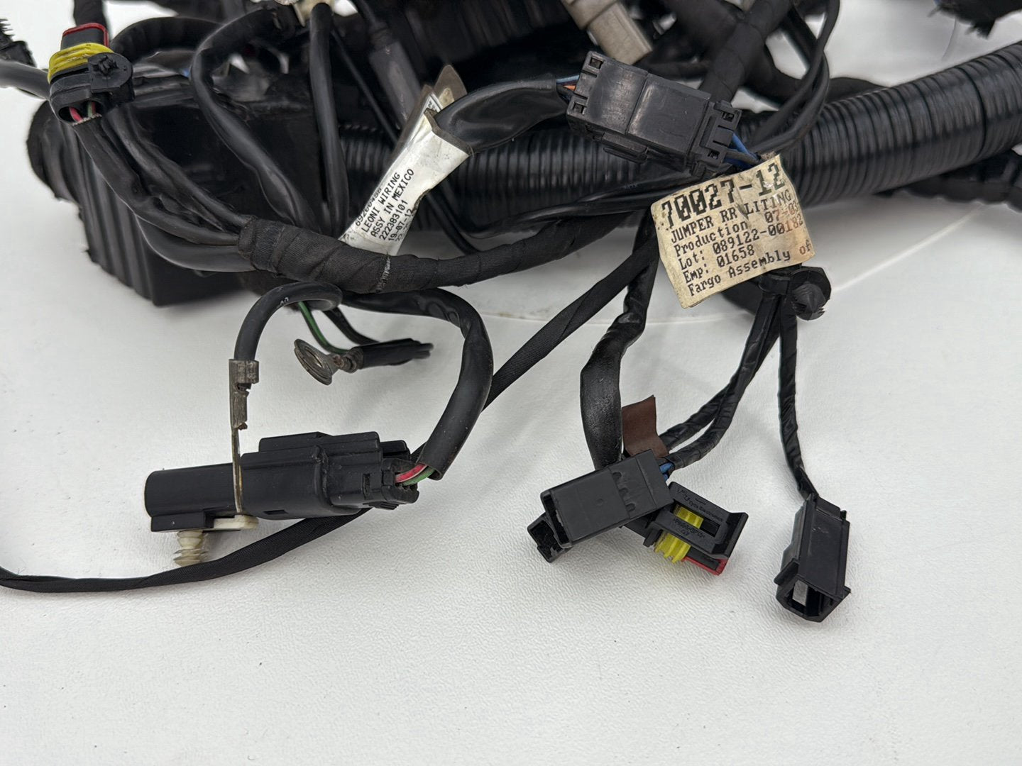 2007 - 2017 Harley-Davidson Dyna Wide Glide Main Wire Wiring Harness Loom NON-abs 71072-12A