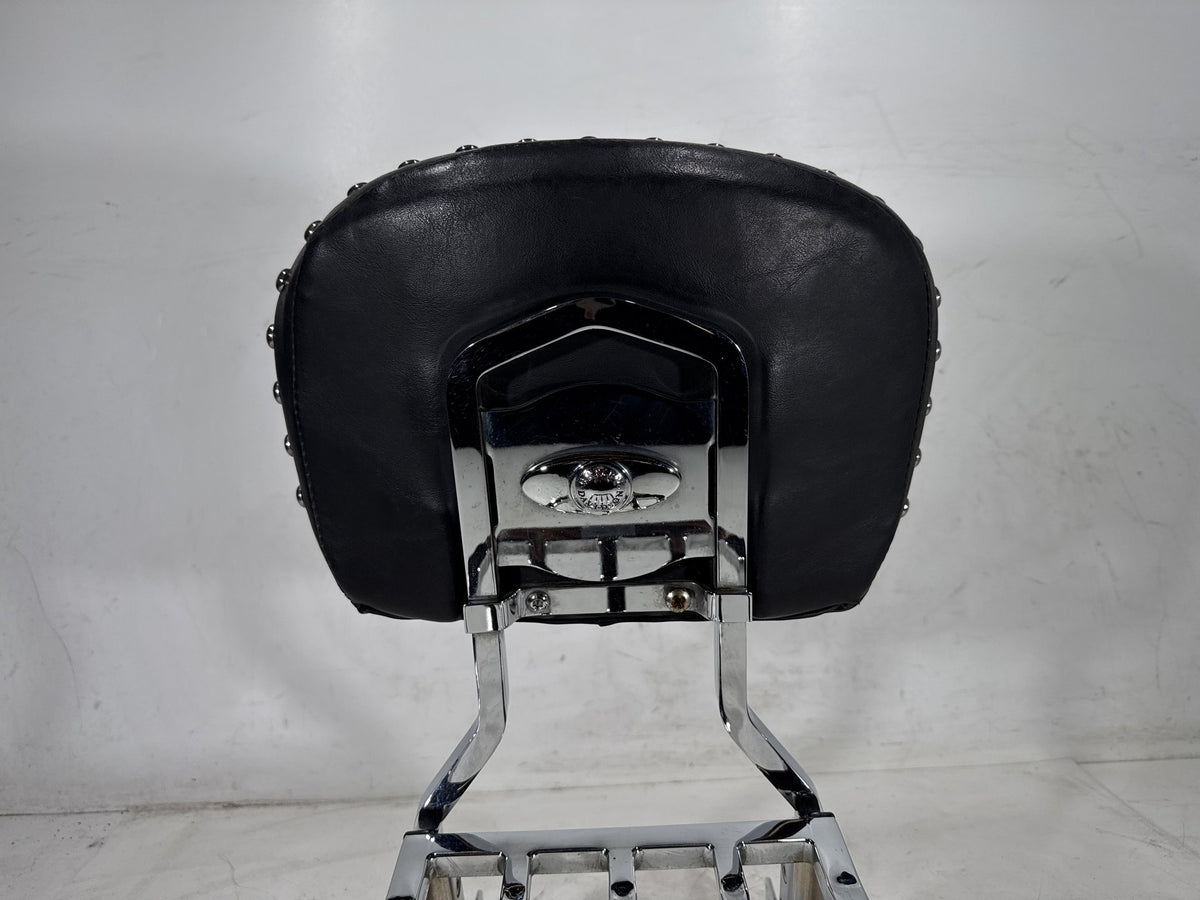 2001 Harley Heritage Softail Classic OEM Rear Sissy Bar w/ Backrest Cushion Pad