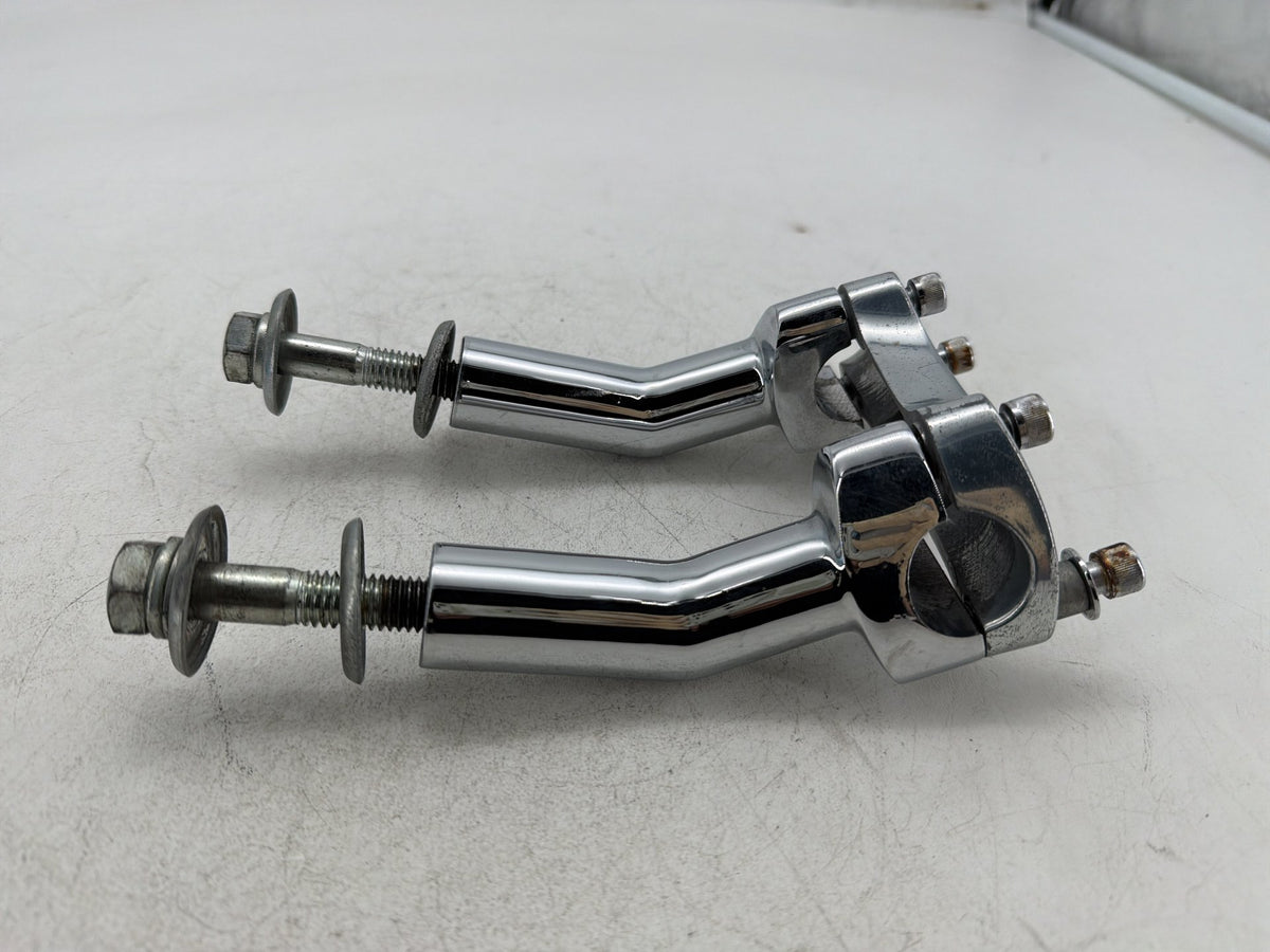 2001 Harley Softail Standard FXST OEM Front Handlebar Riser Top Clamp Chrome