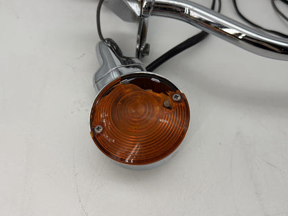 1991 Harley Heritage Softail Classic FLSTC OEM Front Turn Signal Indicators Aux Light Bar