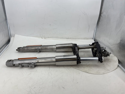 11 Harley Electra Glide OEM Front Triple Tree Set &amp; LH RH Fork Legs Sliders