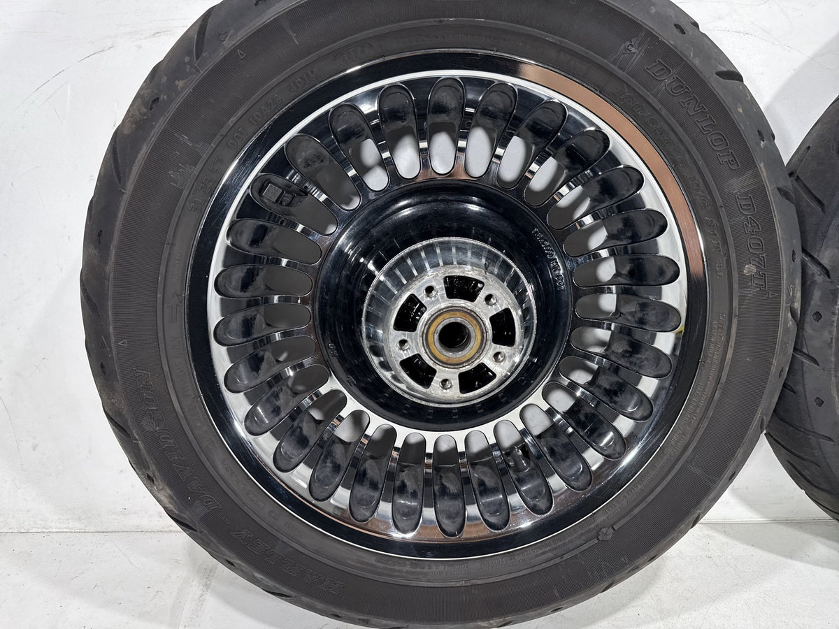 2011 Harley Electra Glide Touring Ultra OEM Front & Rear Wheel Rim Tire 16" 17"
