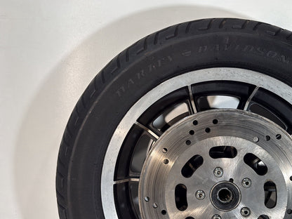 1984 - 1998 Harley-Davidson Touring Electra Glide Classic Front Wheel Rim Tire MT90B16 72H, Dunlop, 16"