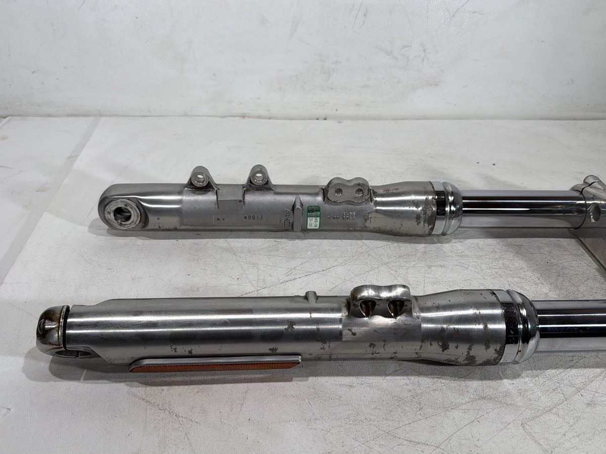 2006 Harley Dyna Super Glide FXDI OEM Front Triple Tree Set & LH RH Fork Legs Sliders