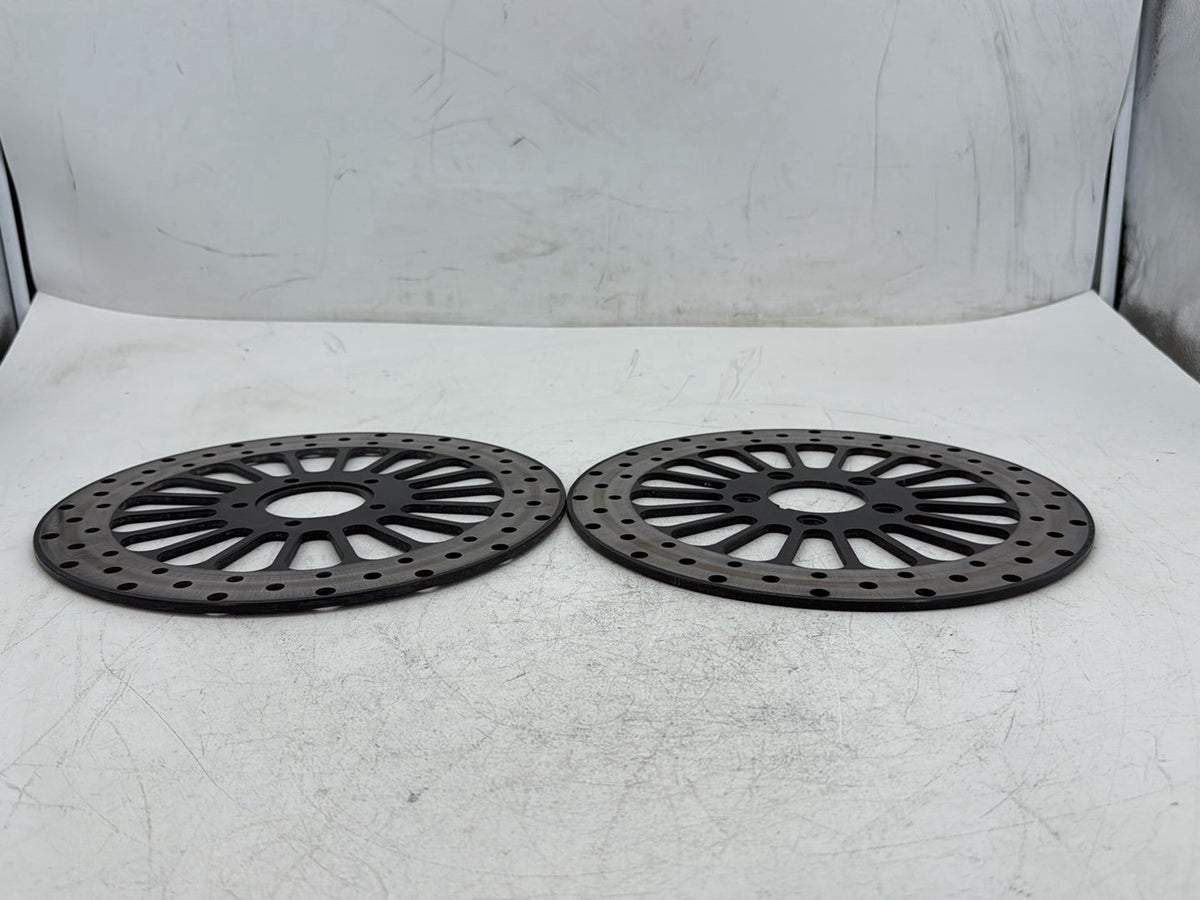 2007 Harley Road King Touring FLHR OEM Front Brake Rotors Disc Pair