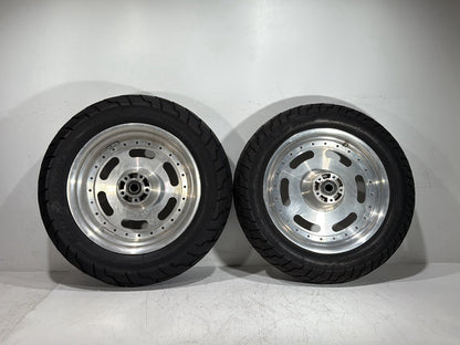 2010 Harley Dyna Fat Bob FXDF OEM Front & Rear Wheel Rim Tire 16"