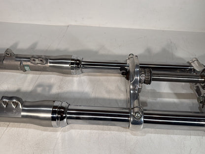 2007 - 2017 Harley-Davidson Dyna Super Glide Custom Front Triple Tree Set & LH RH Fork Legs Sliders 45538-06A