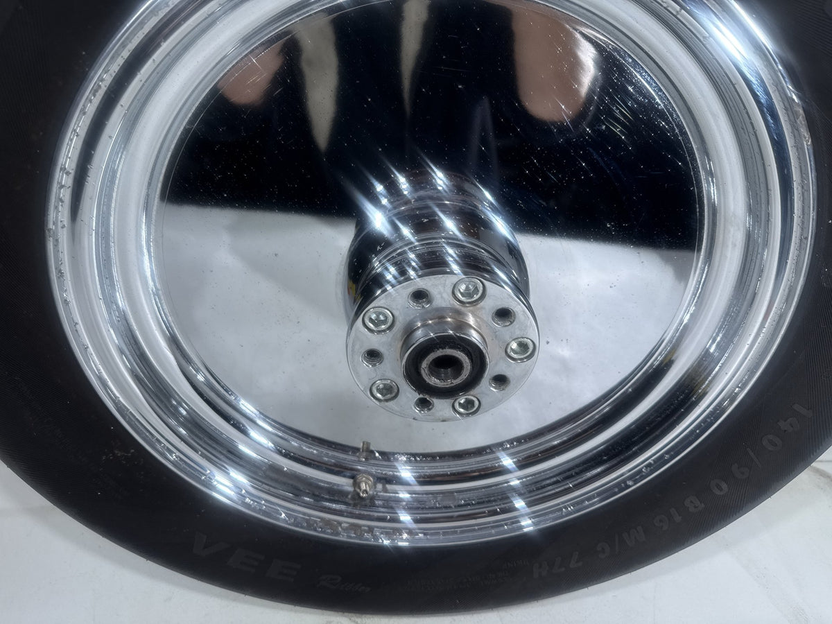 94 Harley Softail Custom FXSTC OEM Rear Wheel Rim Tire 140/90B16 77H 16" Chrome