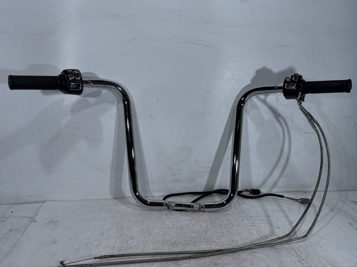 2001 Harley Fat Boy Softail FLSTF OEM Handlebars Left Right Switches Controls