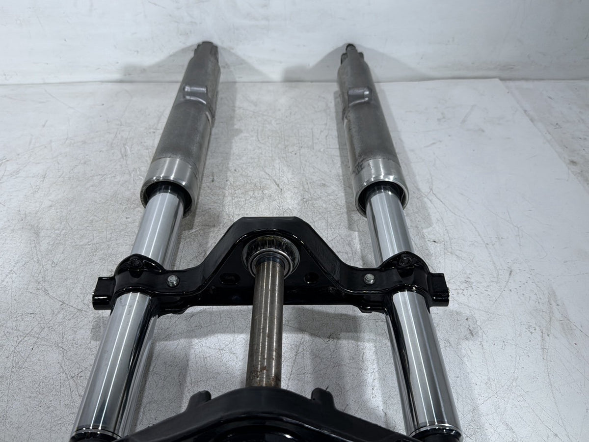 10 Harley Electra Glide Touring Front Triple Tree Set & LH RH Fork Legs Sliders