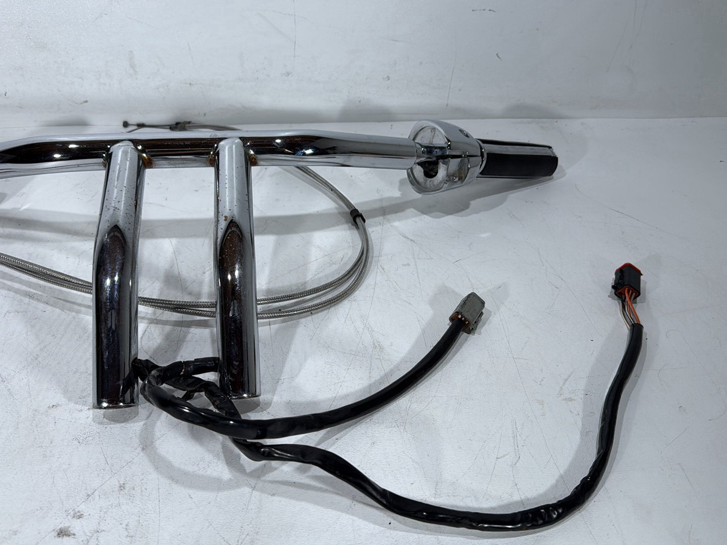 2000 Harley Dyna FXDWG Wide Glide OEM Handlebars Left Right Switches Controls
