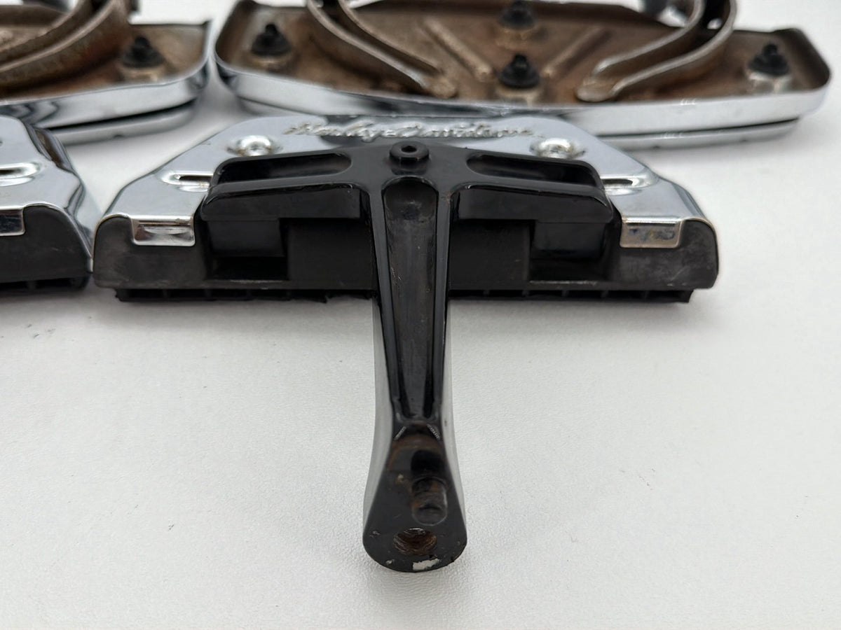 1994 Harley Electra Touring Left Right Driver & Pass Floorboard Foot Rest SKULL
