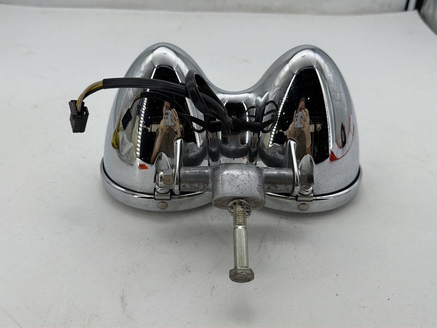2008 Harley Dyna Fat Bob FXDF OEM Headlight Headlamp Head Light Halogen DUAL